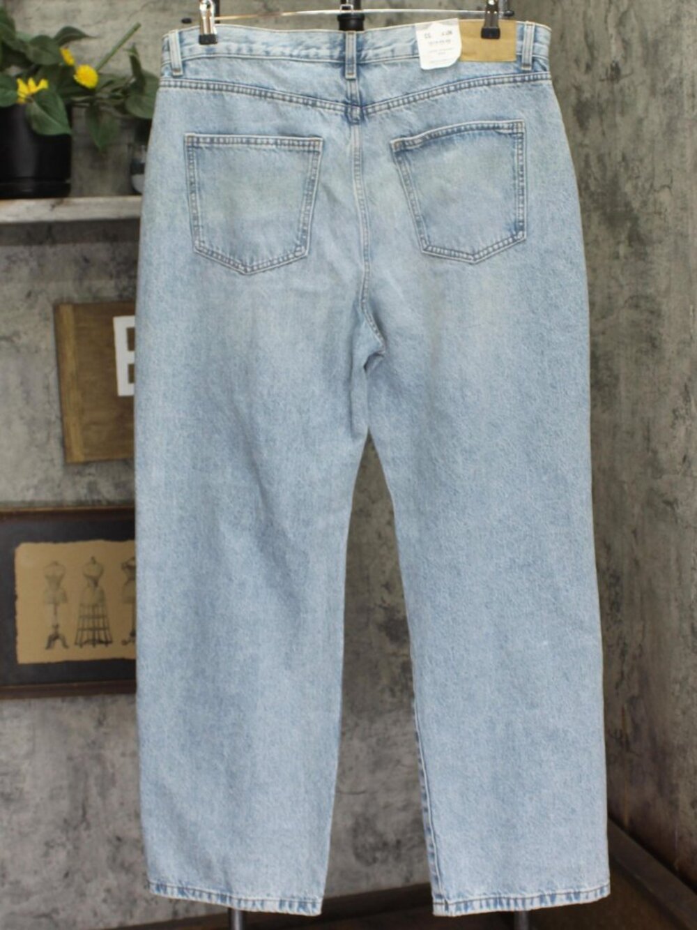 Cotton On Blue Cotton On Distressed Loose Straight Jeans Lake 14 - Picture 2 of 7